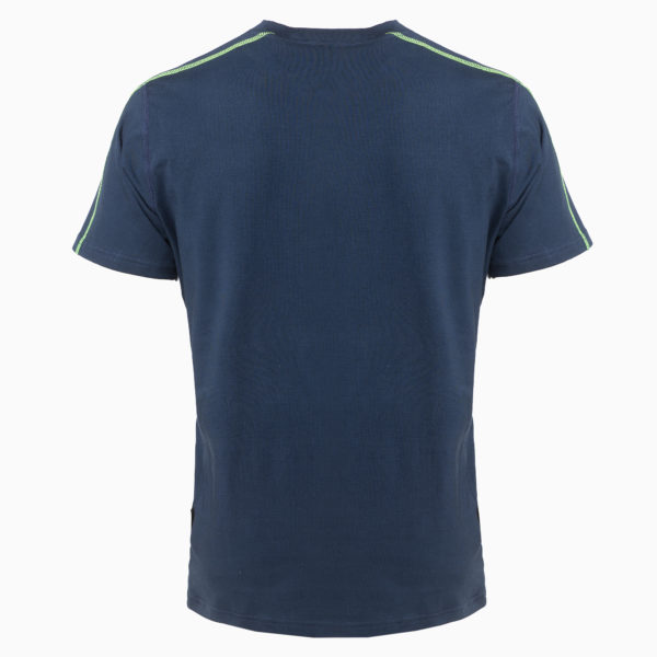 camiseta bombero costura amarilla cs202 trasera
